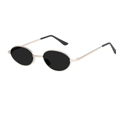 Unisex Oval Sunglasses with UV Protected Lens